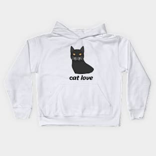 black cat Kids Hoodie